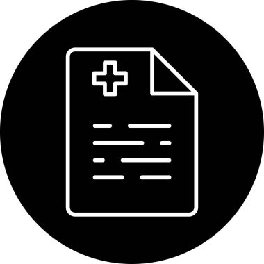 Sağlık Sigortası pano simgesi, vektör illüstrasyonu