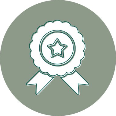 Rozet. Web simgesi basit tasarım