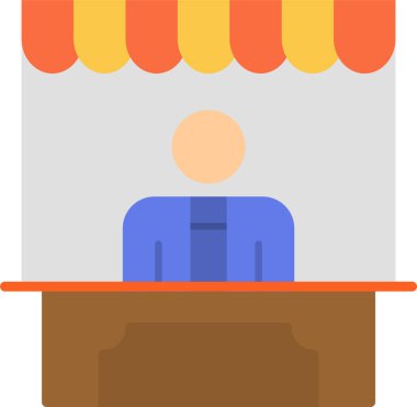 Tedarikçi web simgesi vektör illüstrasyonu