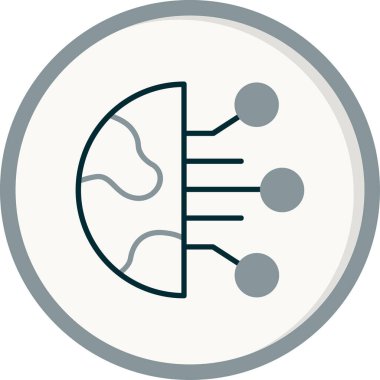 Dijital simge. Web tasarımı için özet çizim vektörü