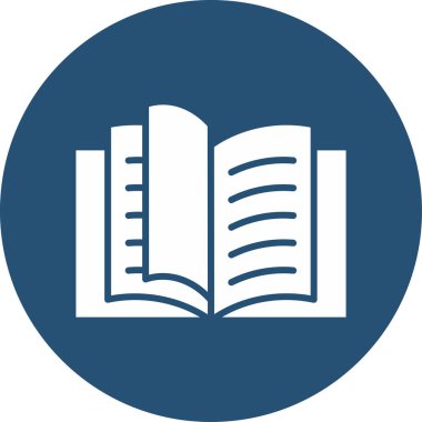 Kitap simgesi çizimi beyaz arkaplanda izole edildi 