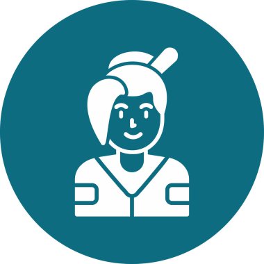 Kadın. Web simgesi basit tasarım 