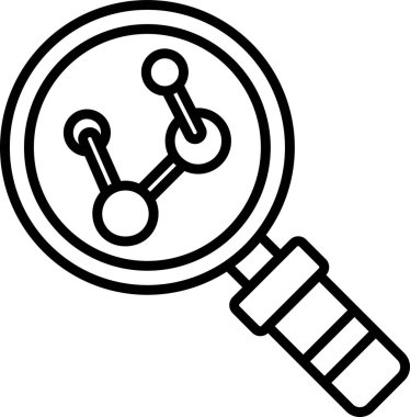 Büyüteçle araştırma konseptinin temel doğrusal görüntüsü