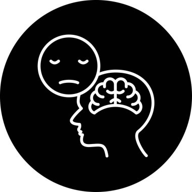 Üzücü. Web simgesi basit illüstrasyon 