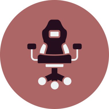 Koltuk ikonu vektörü. ince çizgi işareti