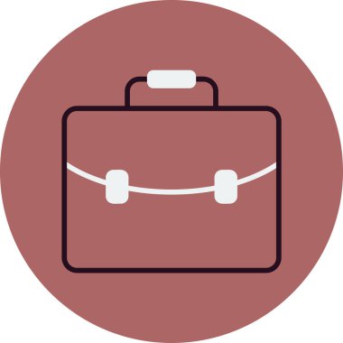 Çanta. Web simgesi basit illüstrasyon