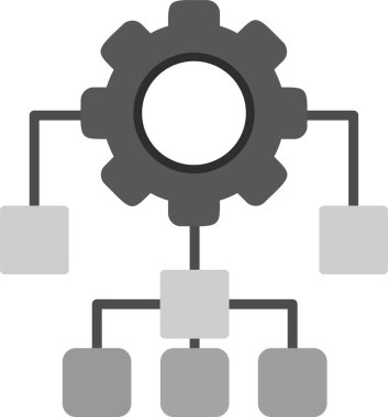 Organizasyon. Web simgesi basit illüstrasyon