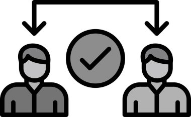 Ortaklık web simgesi vektör illüstrasyonu