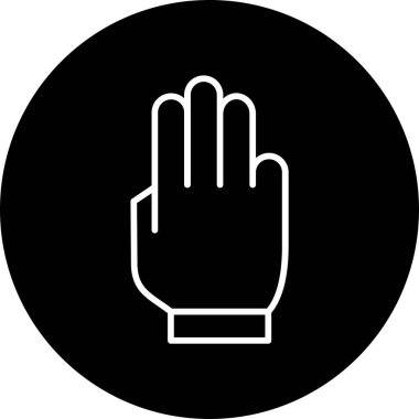 El hareketi simgesi, vektör illüstrasyonu