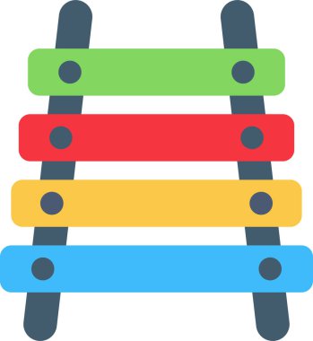 Ksilofon web simgesinin vektör illüstrasyonu