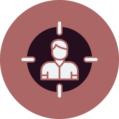 Hedef Seyirci, kullanıcı vektör vektör çizimi 