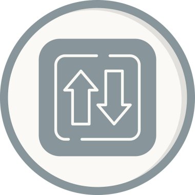 İki Yol İşareti. Web simgesi basit illüstrasyon