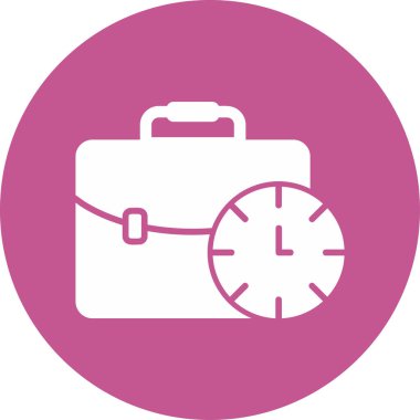  çalışma zamanı simgesi vektör illüstrasyonu