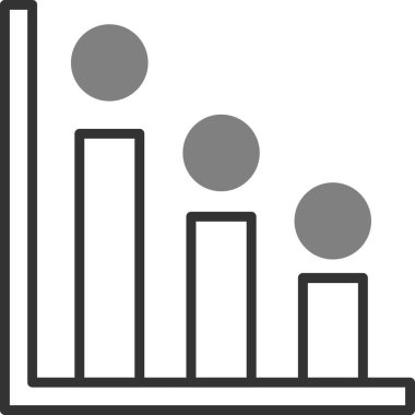 Histogram. Web simgesi basit illüstrasyon