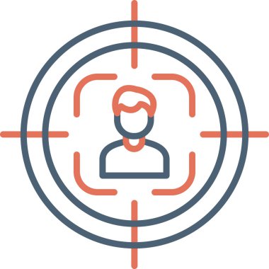 hedef simge, vektör illüstrasyonu basit tasarım