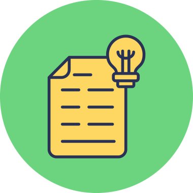 Patent belgesi. Web simgesi basit illüstrasyon