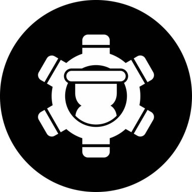 saat, saat, simge vektör illüstrasyonunu izle