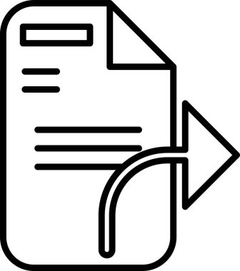 Dosyayı gönder. Web simgesi basit illüstrasyon