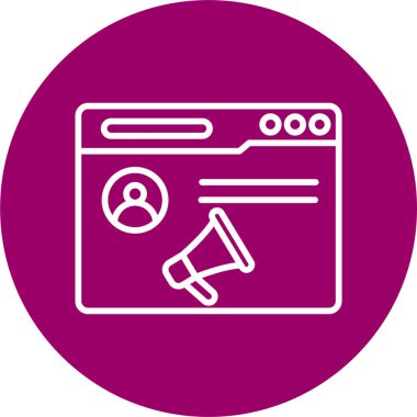 Basit renk soyut reklam vektör simgesi