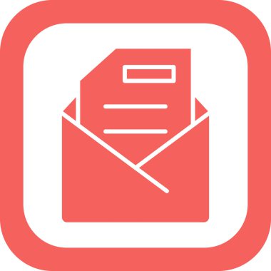 E-posta. Web simgesi basit illüstrasyon 