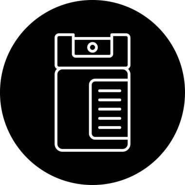 biber gazı web simgesi vektör illüstrasyonu