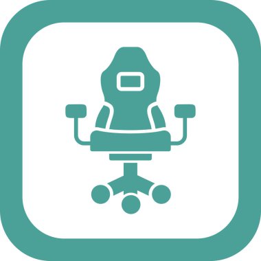 Koltuk ikonu vektörü. ince çizgi işareti