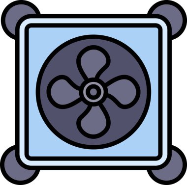 fan simgesi, vektör illüstrasyonu basit tasarım