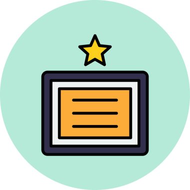 Öğrenmek. Web simgesi vektör illüstrasyonu