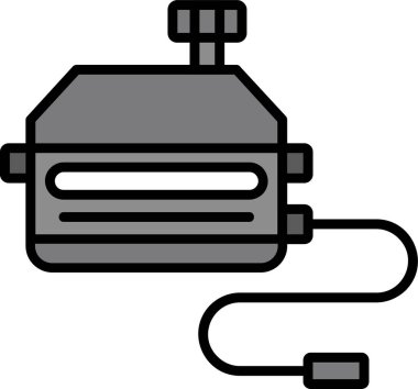Servo. Web simgesi basit illüstrasyon