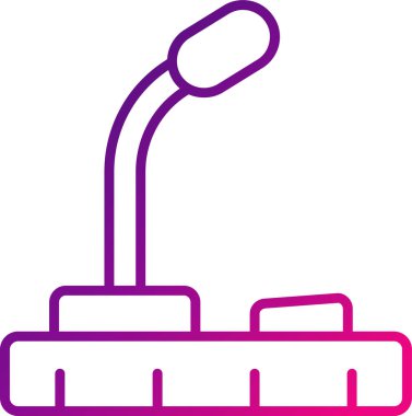 Hoparlör simgesinin vektör illüstrasyonu 