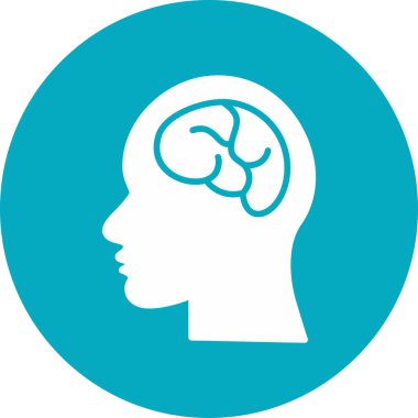 Beyin vektör simgesi Psikiyatri konsept vektör çizimi 