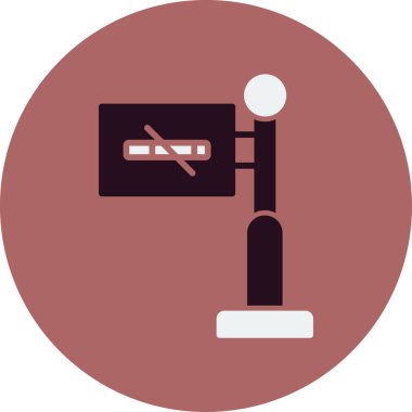 Basit Sigara İçilmez simgesi