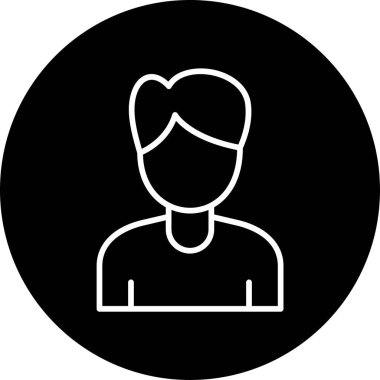 Çalışan. Web simgesi basit illüstrasyon