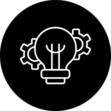 Basit İcat simgesi vektör illüstrasyonu