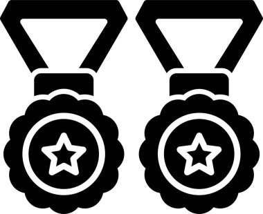 Ödül madalyası ikonu. vektör çizimi tasarımı
