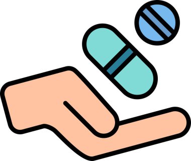 uyuşturucu ve hap ikonu vektör illüstrasyonu