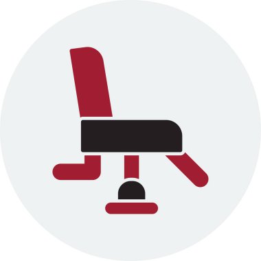 Koltuk ikonu vektörü. ince çizgi işareti