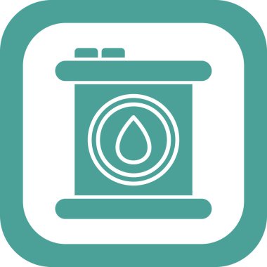 Petrol varil düz kutsal kişilerin resmi, vektör çizim 