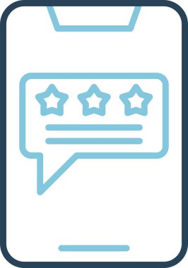 düz geribildirim simgesi vektör çizimi