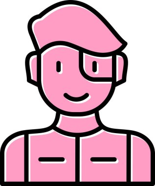 Süper kahraman ağ simgesi, vektör illüstrasyonu