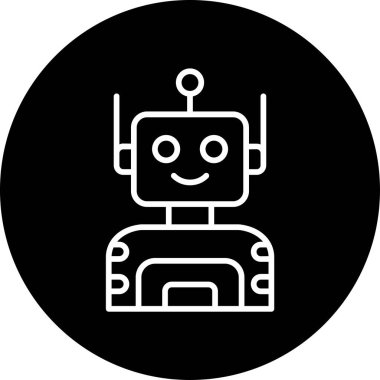 Robot yaratık, basit vektör tasarımı