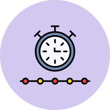 Sınırlı zaman dilimi. Web simgesi basit tasarım