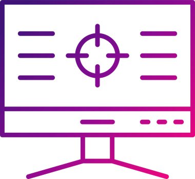 Basit Bilgisayar vektör illüstrasyonu