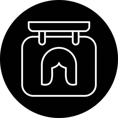 Berber İmza Web simgesi vektör illüstrasyonu