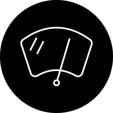 Silecek ağ simgesi vektör illüstrasyonu