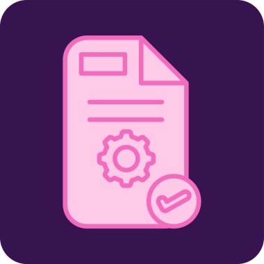 düz ayar simgesi, vektör illüstrasyonu