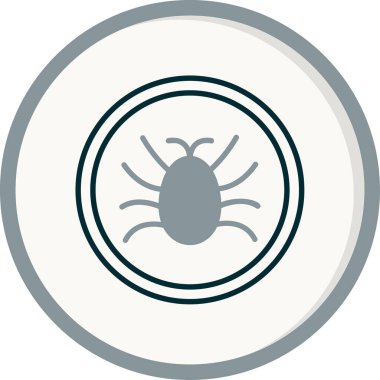 Parazit simgesinin vektör illüstrasyonu