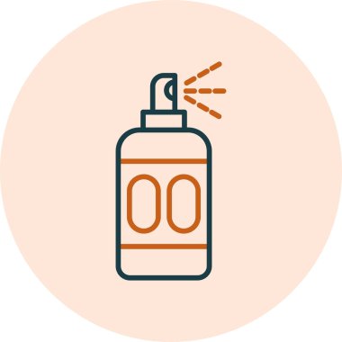 Saç spreyi ikonu vektör illüstrasyonu 