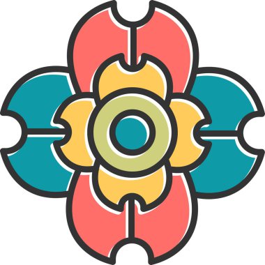 Şampanya çiçeği. Web simgesi basit tasarım