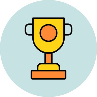 Ödül simgesinin temel doğrusal resmi